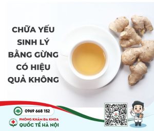 Chữa yếu sinh lý bằng gừng